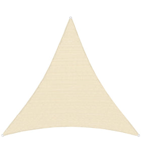 TANG sun shade triangle on patio offers breathable shelter.