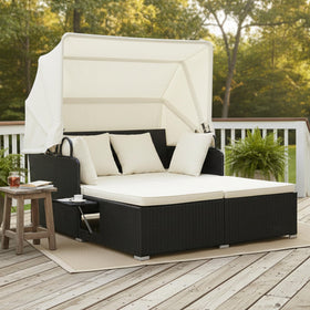 Tangkula daybed side tray extended for drinks and snacks