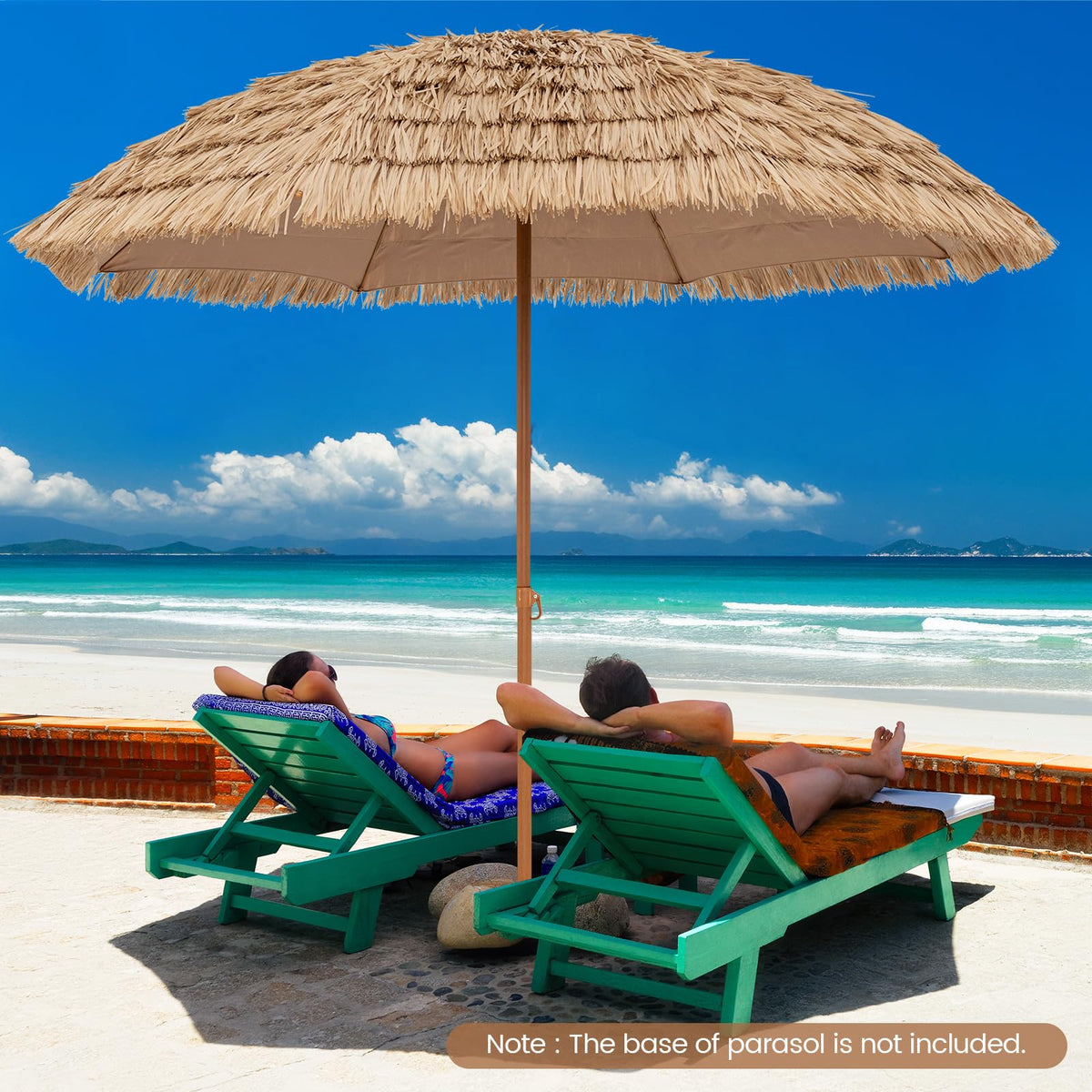 Tangkula garden patio placement creates flexible shade for lawn or deck.