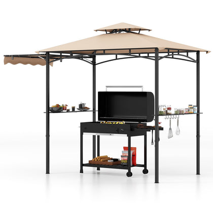 Tangkula 11x5 grill gazebo setup for spacious outdoor dining with shade