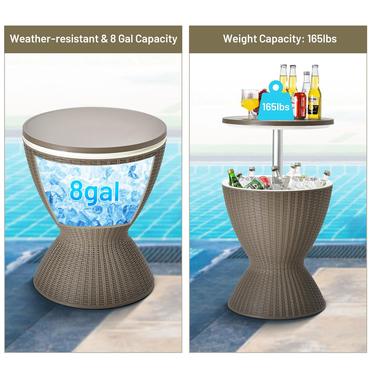 Tangkula outdoor-ready design resists sun and splashes at poolside or patio.