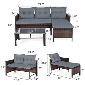 Tangkula patio set assembly steps: simple setup with clear instructions.