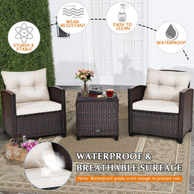 Tangkula outdoor set is ready to assemble quickly