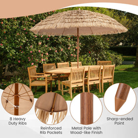 Tangkula powder-coated steel frame resists rust for lasting outdoor use.