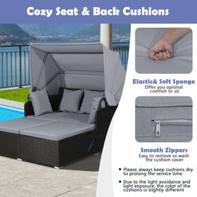 Tangkula PE rattan weave adds durable, stylish outdoor appeal