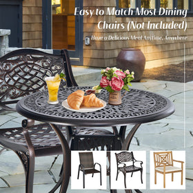 Tangkula rustproof, fade-resistant finish keeps color outdoors.