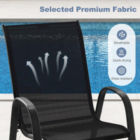 Tangkula seat height 16.5 inches pairs with most tables for comfortable seating