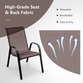 Tangkula stackable design makes storage and rearrangement effortless.