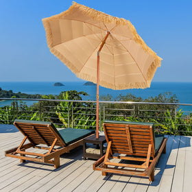 Tangkula tilt-adjustable patio umbrella lets you change shade direction.