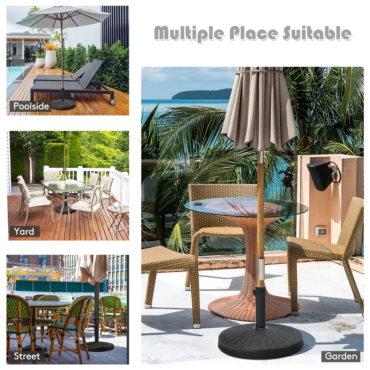 Tangkula compact storage design keeps outdoor spaces neat.