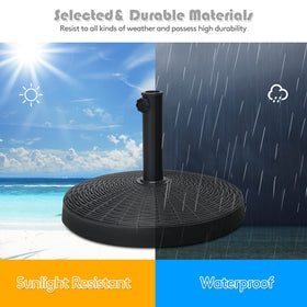 Tangkula resin base demonstrates weatherproof and anti-fade performance for outdoors.