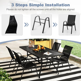Tangkula wide seat area accommodates a range of body types