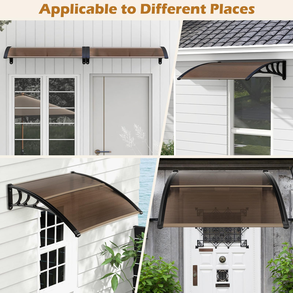 Tangkula water-shedding hollow design prevents water accumulation on top.