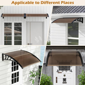 Tangkula water-shedding hollow design prevents water accumulation on top.