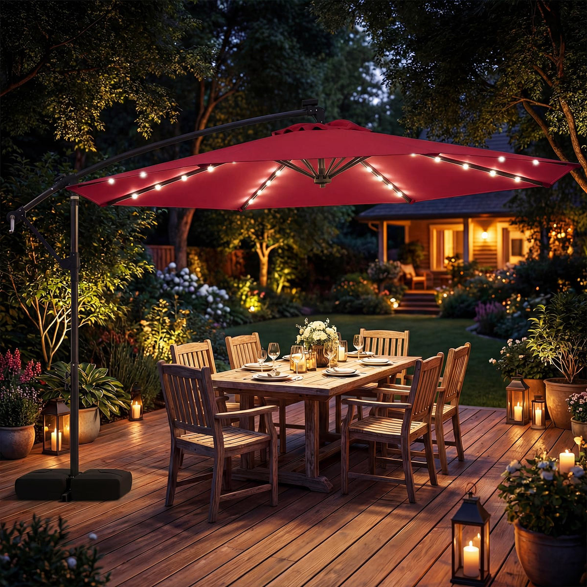 Tangkula wine-colored canopy complements outdoor spaces with elegant shade.