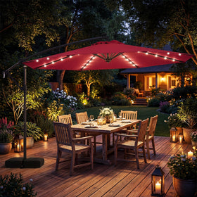 Tangkula wine-colored canopy complements outdoor spaces with elegant shade.
