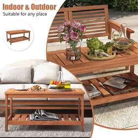 Tangkula Dimensions 35.5x18x17.5 inches suitable for compact patios.