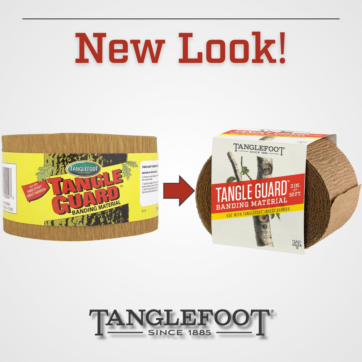 Tanglefoot Tangle-Guard comes as a durable 3-inch by 50-foot roll