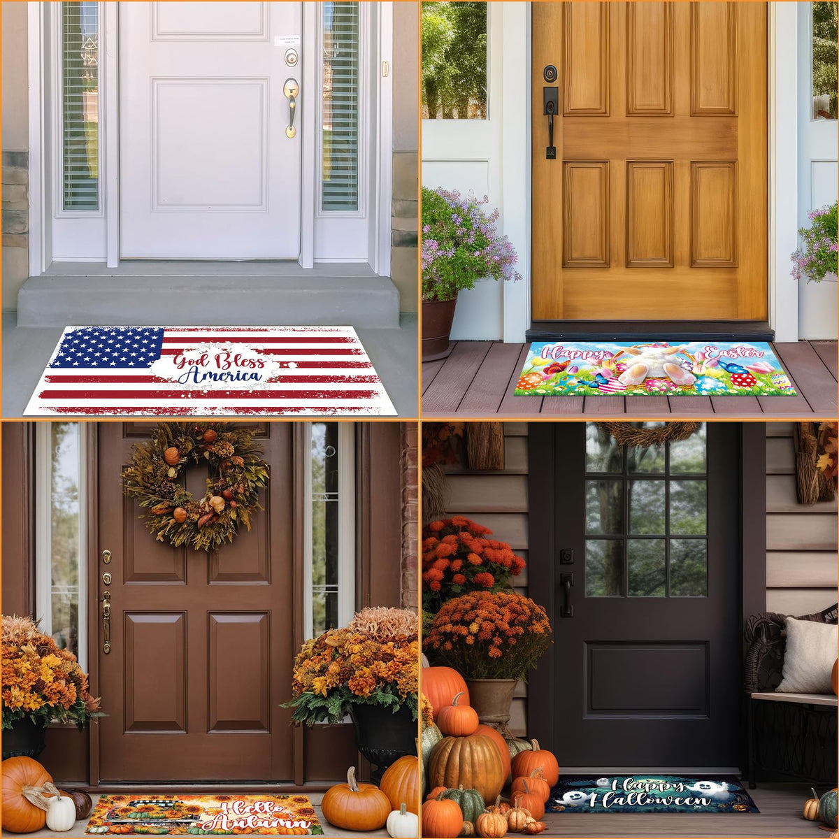 Tangren 12pc doormat inserts include Christmas imagery for holiday cheer at home
