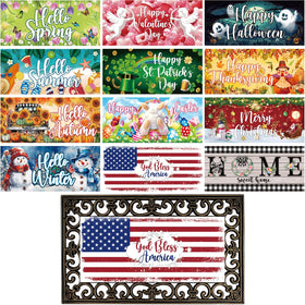 Tangren 12pc doormat inserts showcase spring patterns for a welcoming entrance
