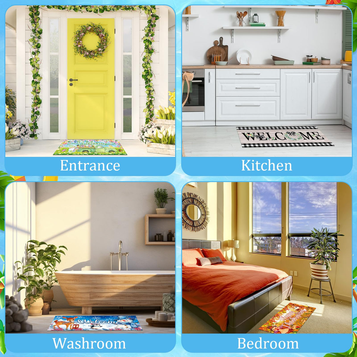 Tangren Christmas insert brings festive scenes to front doors.