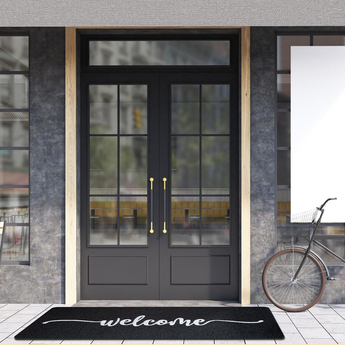 Tangren welcome mat designed for easy cleaning and upkeep