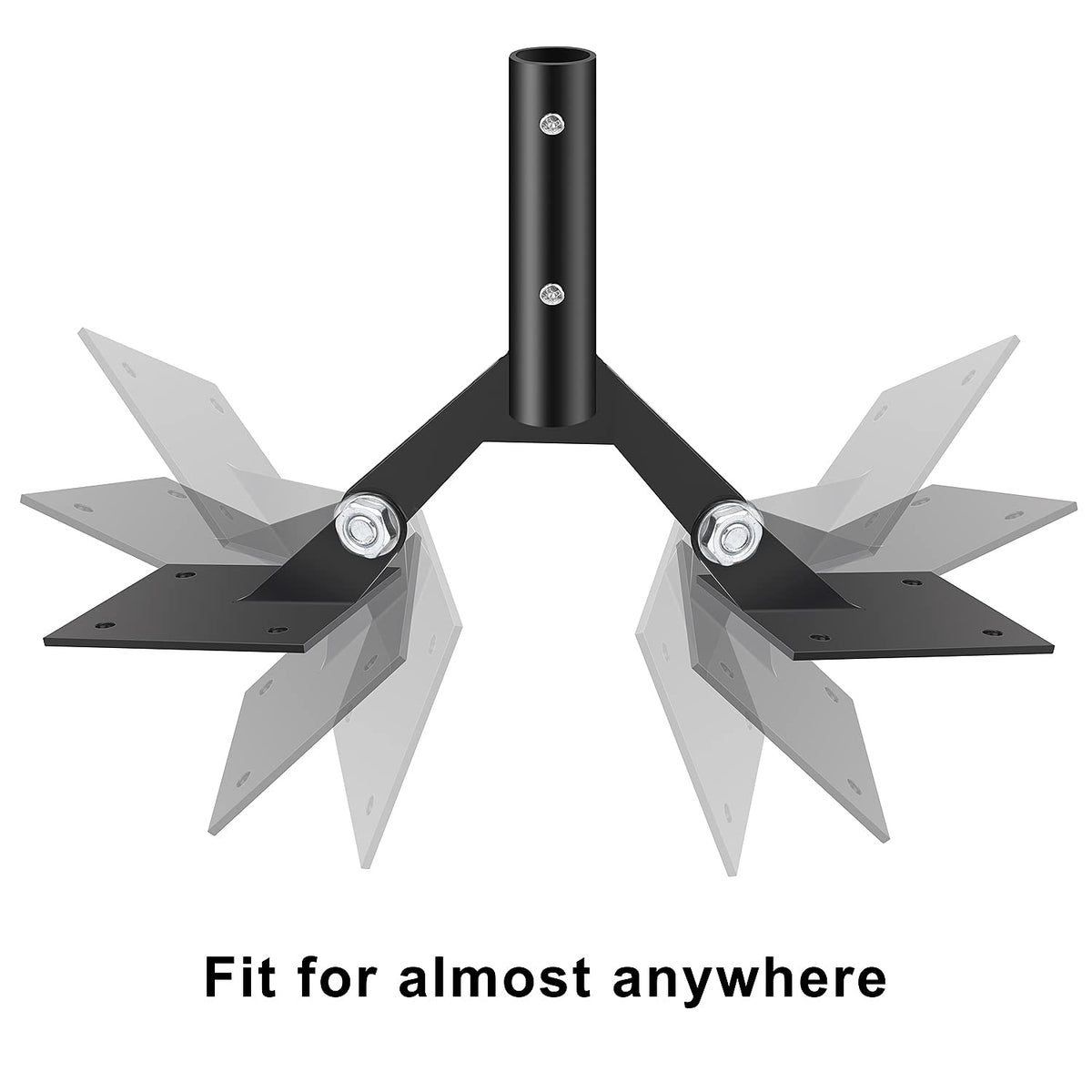 TANGXIA fits up to 3/4 inch weather vane poles for versatile installation.