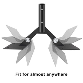 TANGXIA fits up to 3/4 inch weather vane poles for versatile installation.