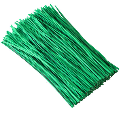 Tangyinrd green twist ties 5in securely seal bags while preserving freshness.