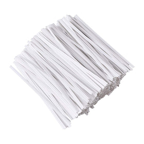 Tangyinrd white paper twist ties for bread packaging seal and present freshness
