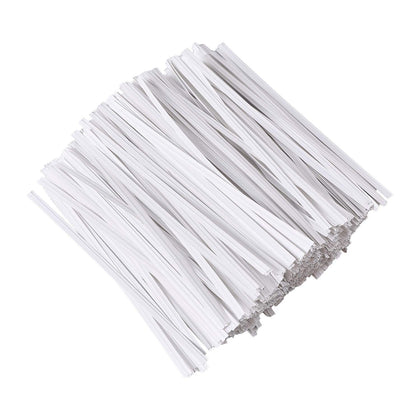 Tangyinrd white paper twist ties for bread packaging seal and present freshness