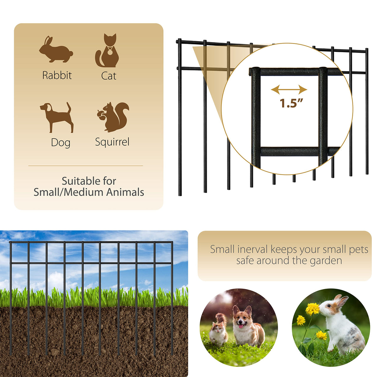 Tanivo 30 ft total coverage outlines clear garden borders.