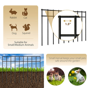 Tanivo 30 ft total coverage outlines clear garden borders.