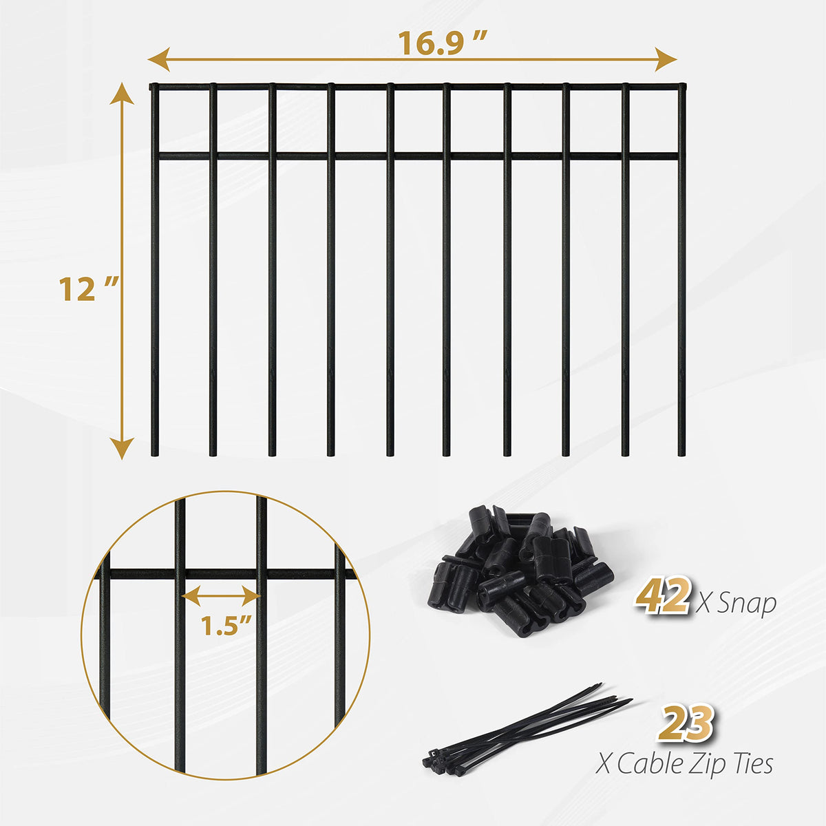 Tanivo strong snap-connect edges creating seamless garden barrier.