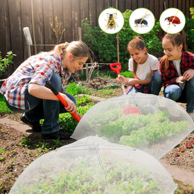 Tanlade patio-garden-animal-net guards veggies from curious creatures during outdoor use.