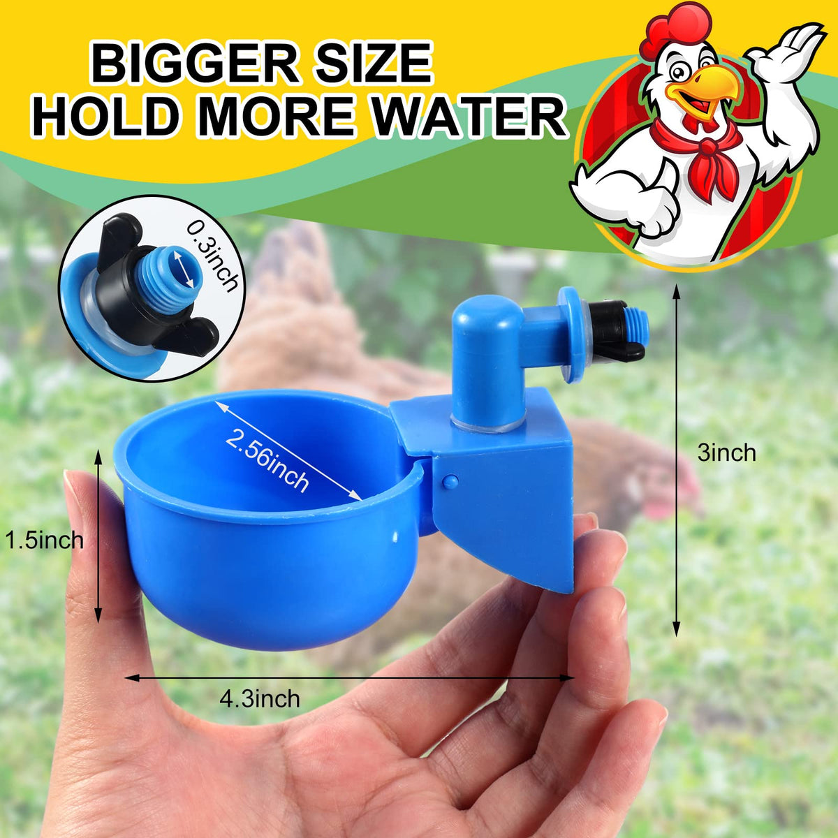 Tanlade plastic chicken waterer cups offer durable, leak resistant performance for daily use.