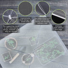 Tanlade reusable-plant-netting provides durable protection for indoor and outdoor greens.