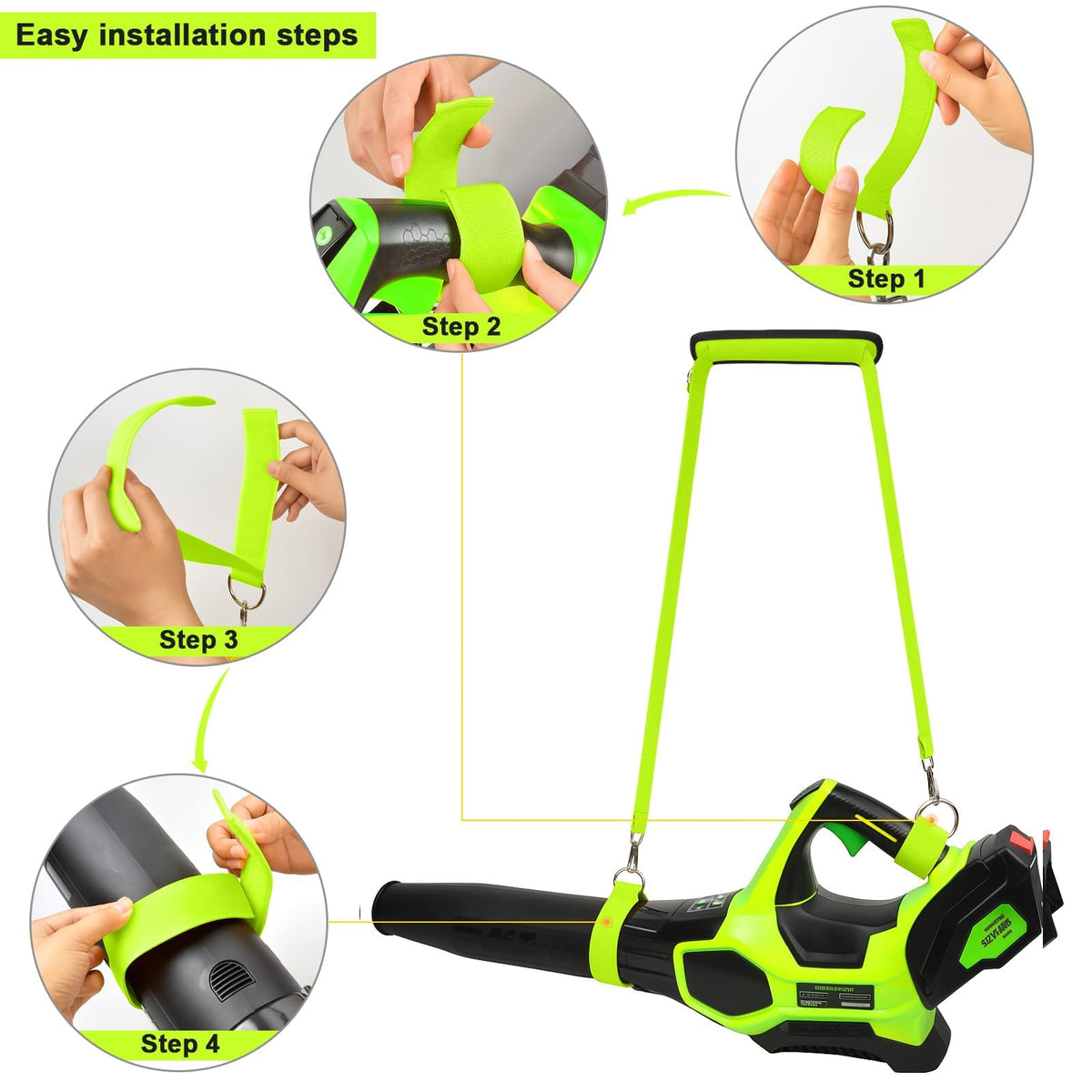 Tanmqin nylon-padded harness delivers comfort during long yard sessions.