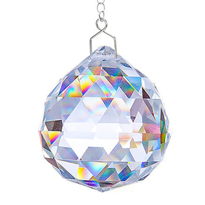 TANOMA crystal prism suncatcher creates vivid rainbows on a window