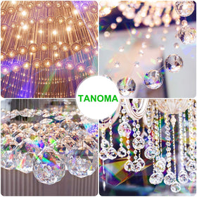 TANOMA K9 crystal glass prism delivers high clarity and rainbow display