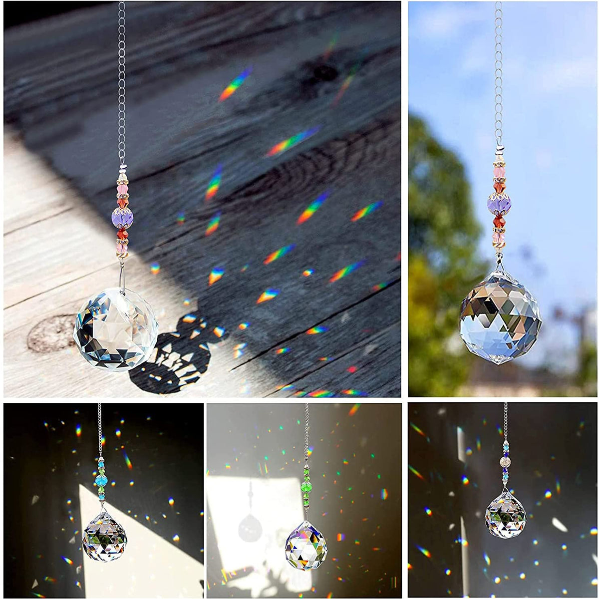 TANOMA premium window prism laser-cut crystal for sparkling light