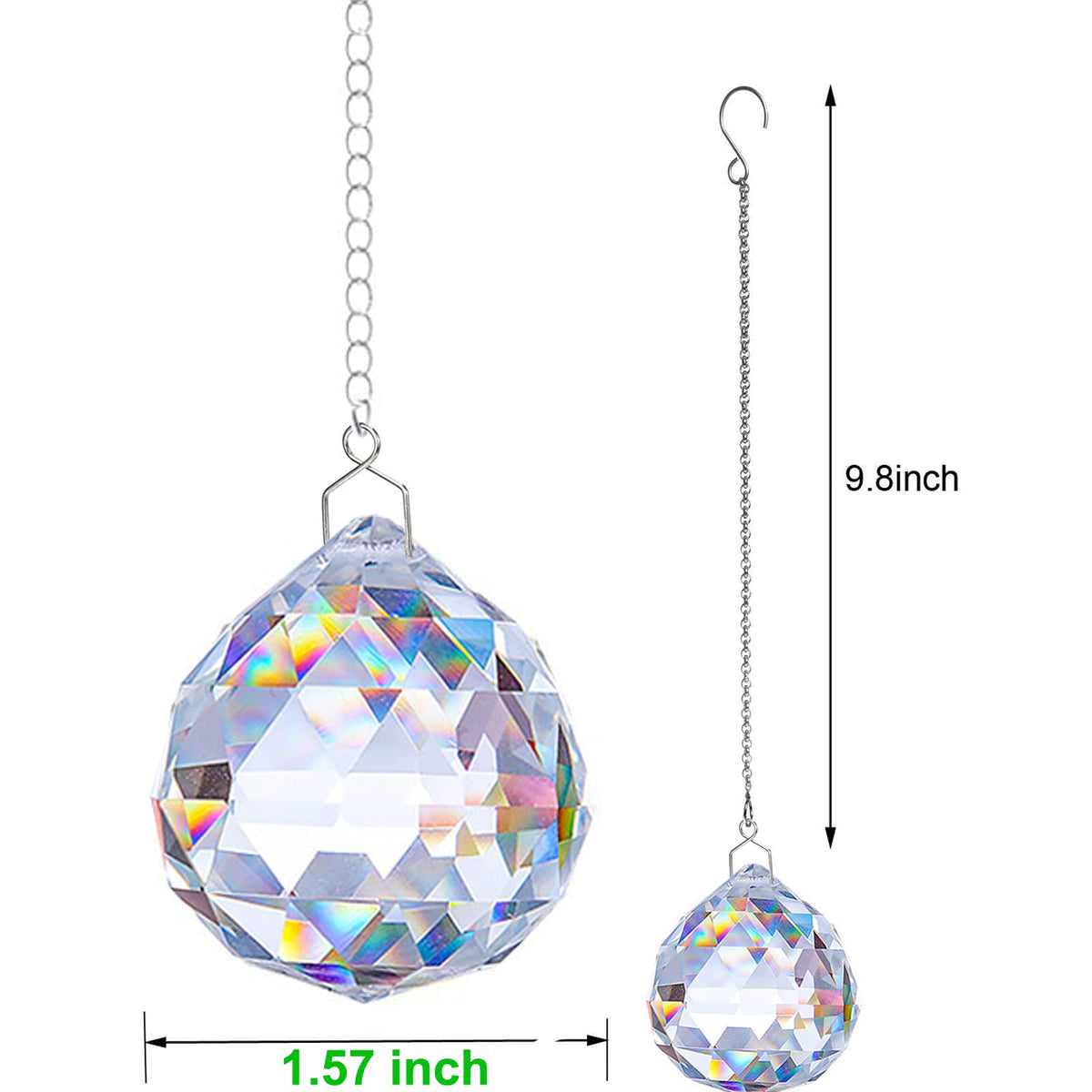 TANOMA rainbow-maker suncatcher casts colorful light spots in a room