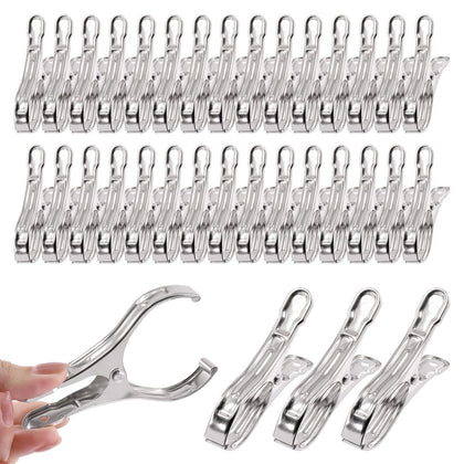 Tanstic 3.5 inch stainless steel greenhouse clamp with a large open mouth for secure grip