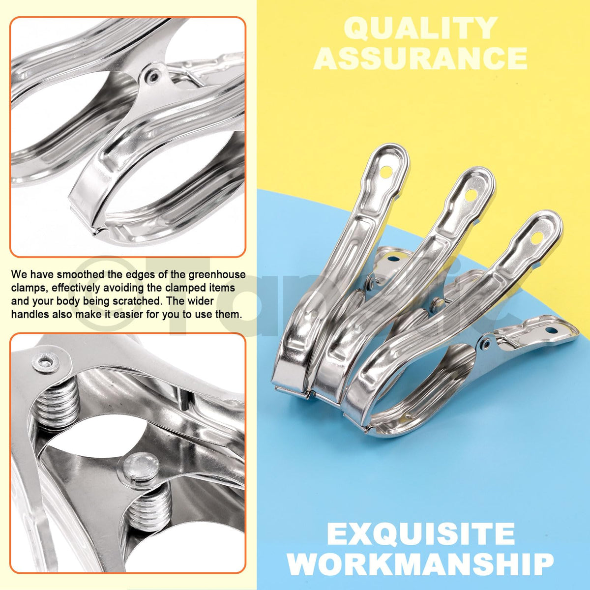 Tanstic clamps double as clothespins and bag closures for everyday tasks