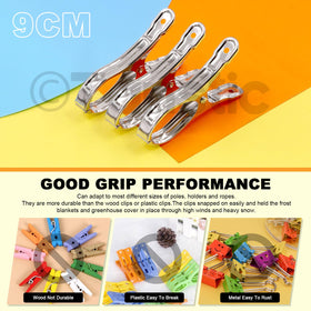 Tanstic heavy-duty clip with spring action for quick setup and reuse
