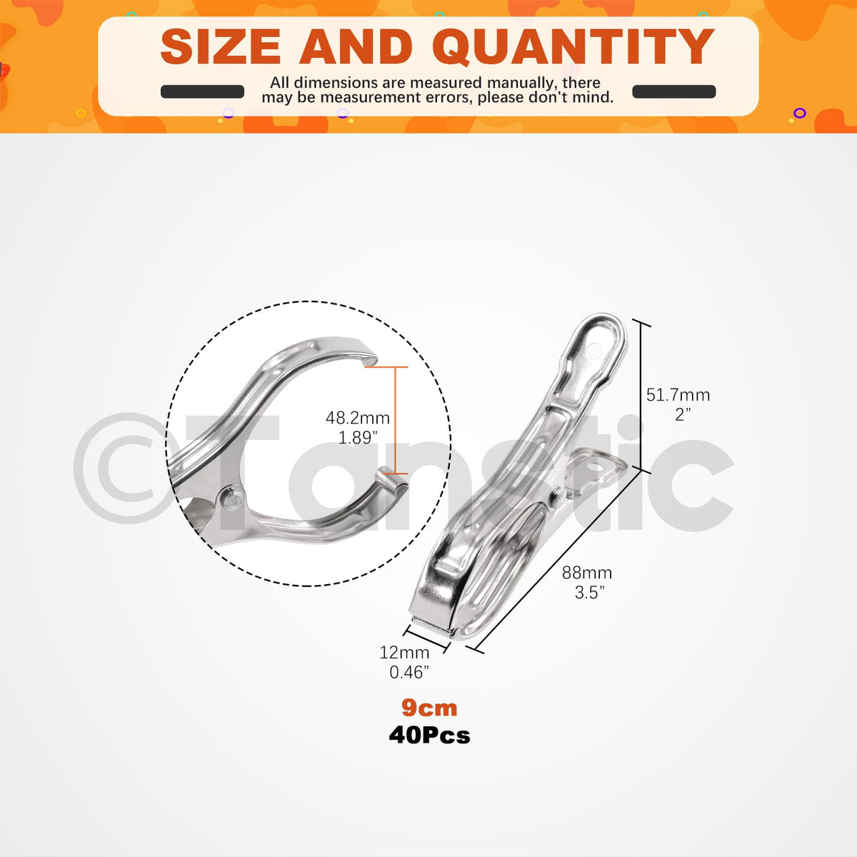 Tanstic stainless garden clip designed for durable performance in wet weather plants