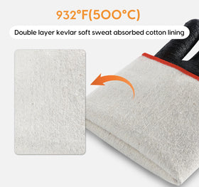 TANSYAN double-layer cotton liner offers plush comfort for long cooking sessions.