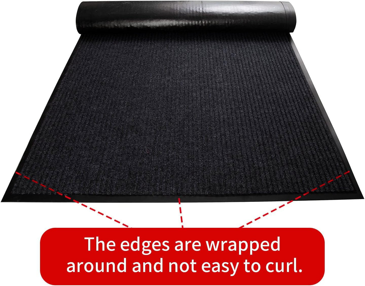 TANYOYO non-slip PVC backing keeps mat flat on floor