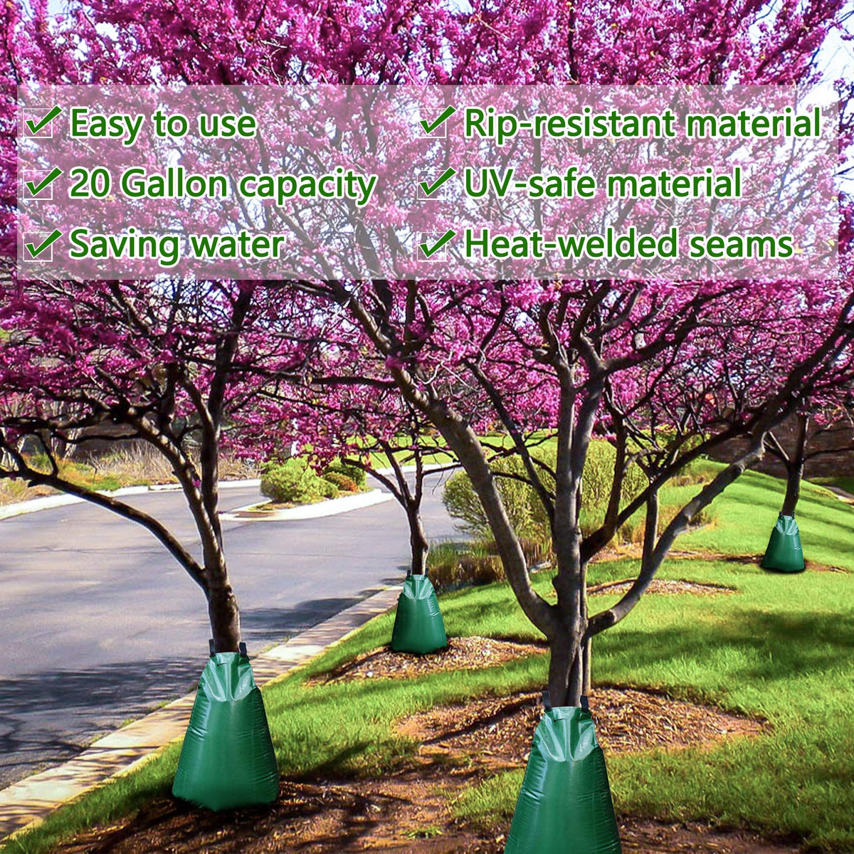Tanzfrosch UV-stabilized irrigation bag withstands sun exposure