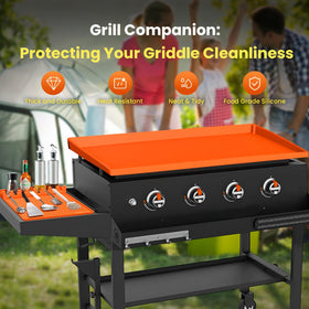 TAOMAND dirt and rust barrier mat emphasizes longer griddle lifespan.
